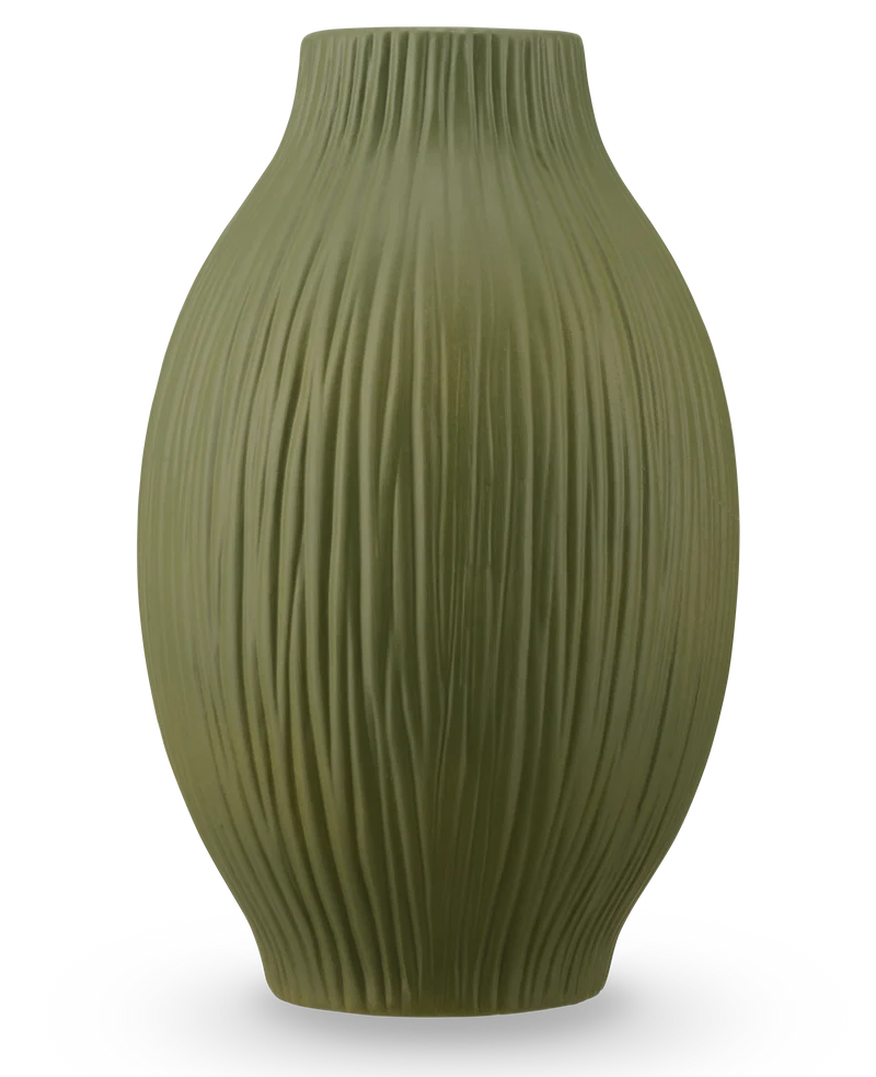 Vase Silent Leaf 25 cm grün