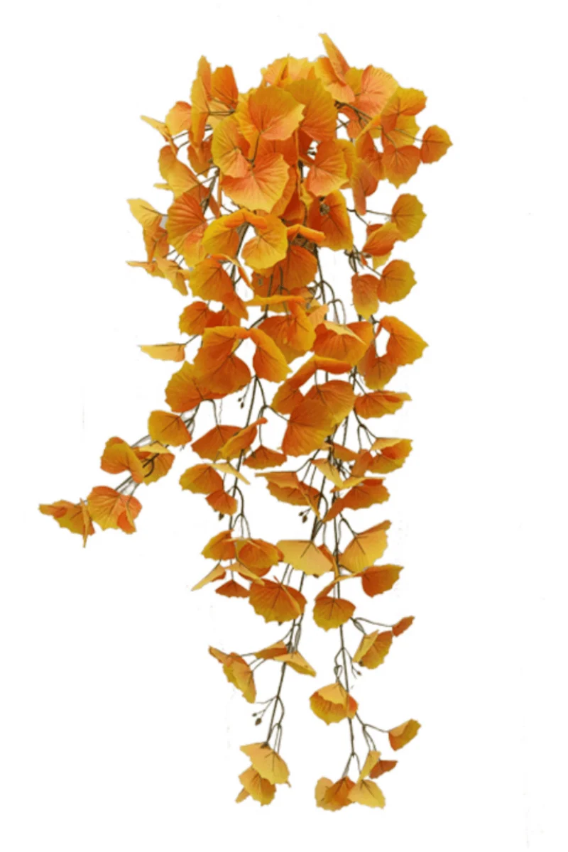 Orangefarbene künstliche Hängepflanze 110cm