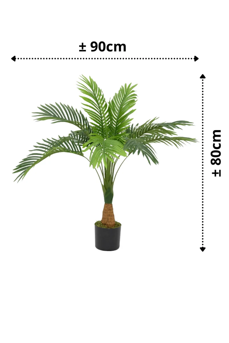 Palme Kunstpflanze dicker Stamm 80cm