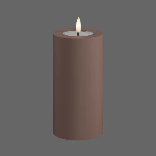 Led buitenkaars mokka - Deluxe Homeart