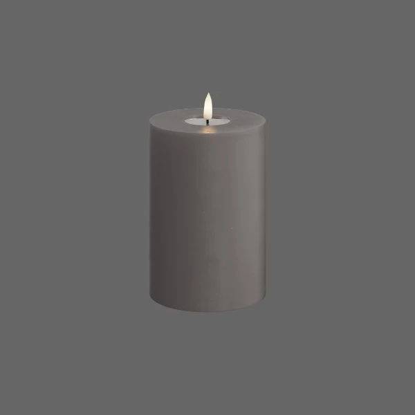 Led kaars grijs - Deluxe Homeart