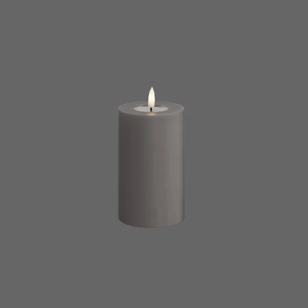 Led kaars grijs - Deluxe Homeart