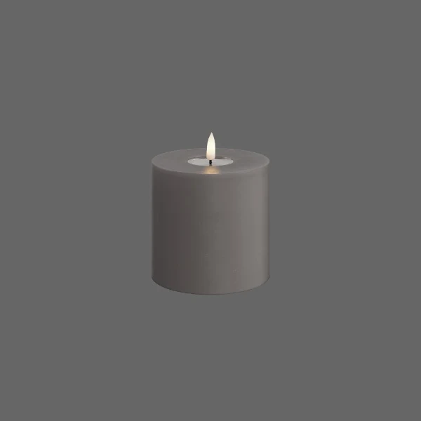 Led kaars grijs - Deluxe Homeart