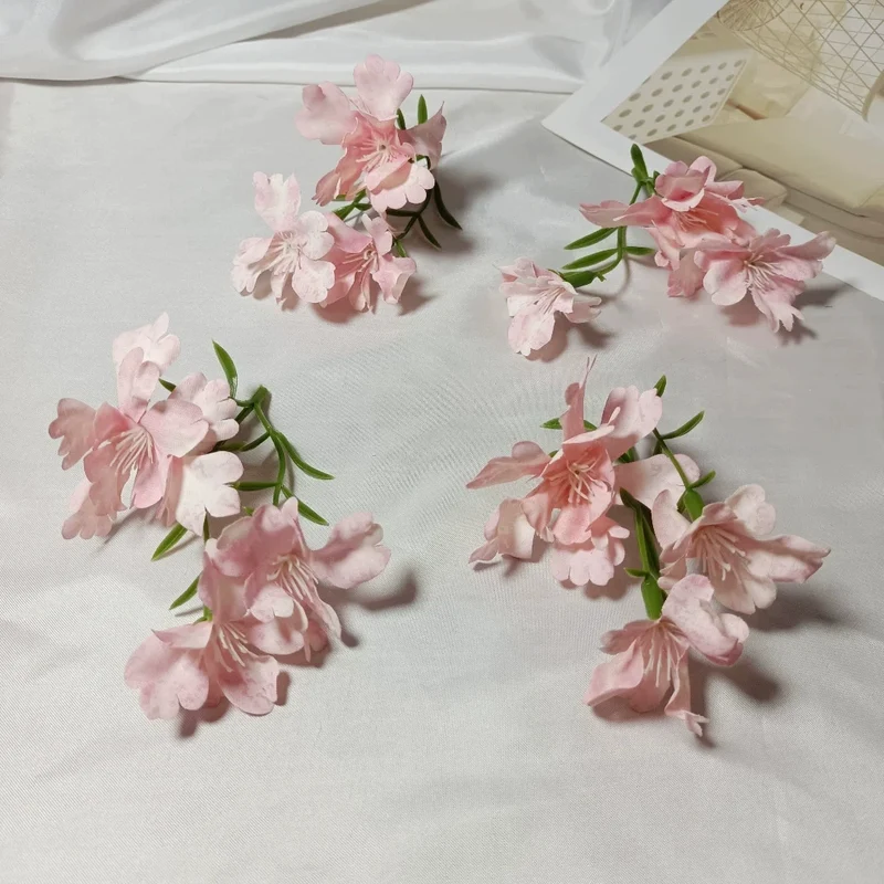 Künstliche Wildblume 10 cm, 3 realistische Blütenköpfe, Seidenblume zum Basteln, für Gestecke, DIY, Hochzeit & Tischdeko