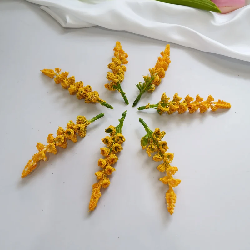 Echte Berührung Weizenpflanze Zubehör, 11cm, Dekorativ, Perfekt für Hochzeiten, DIY Geschenke, Blumenarrangements