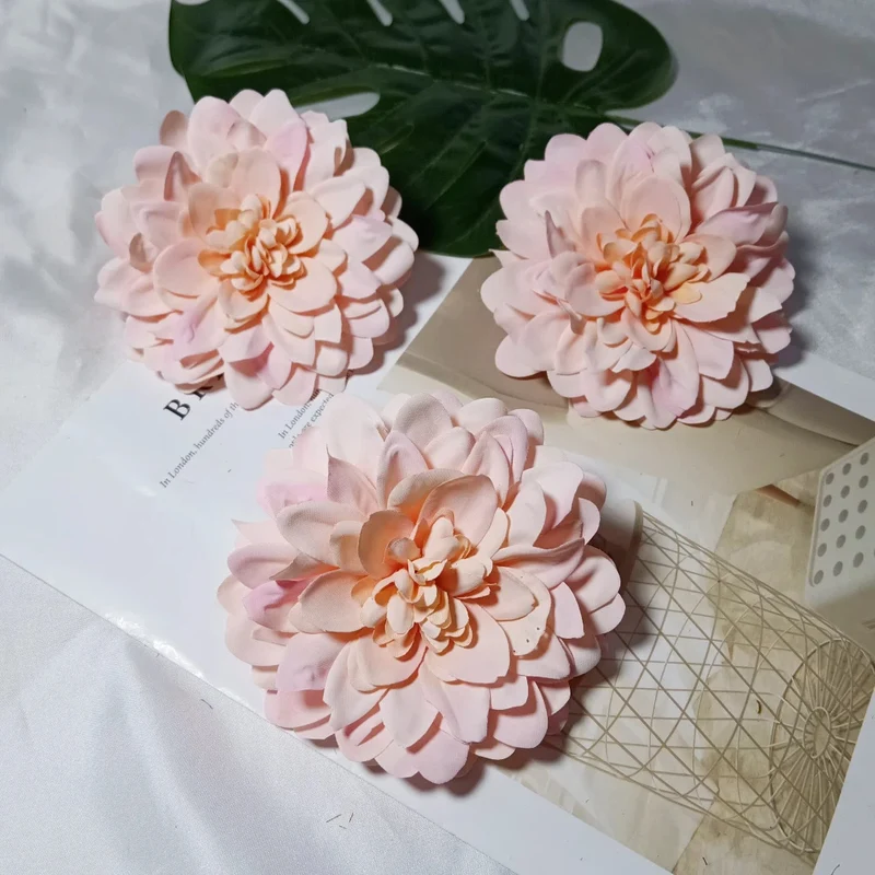 Dahlienkopf 11 cm, Künstliche Dahlien-Blüte in Realistischer Optik, Premium Kunstblume für DIY, Hochzeit, Gestecke, Dekoration