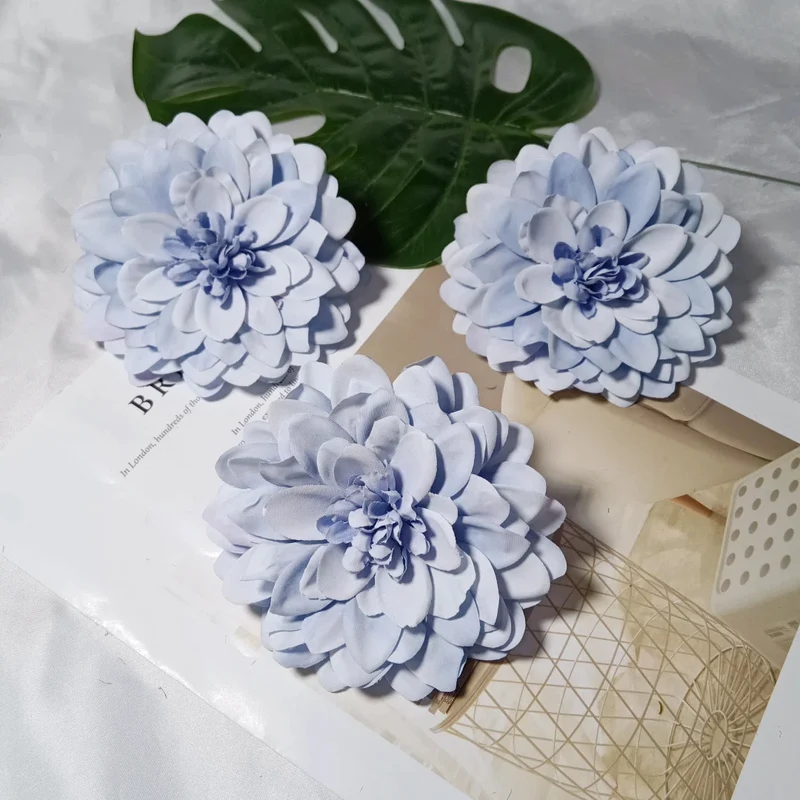 Dahlienkopf 11 cm, Künstliche Dahlien-Blüte in Realistischer Optik, Premium Kunstblume für DIY, Hochzeit, Gestecke, Dekoration