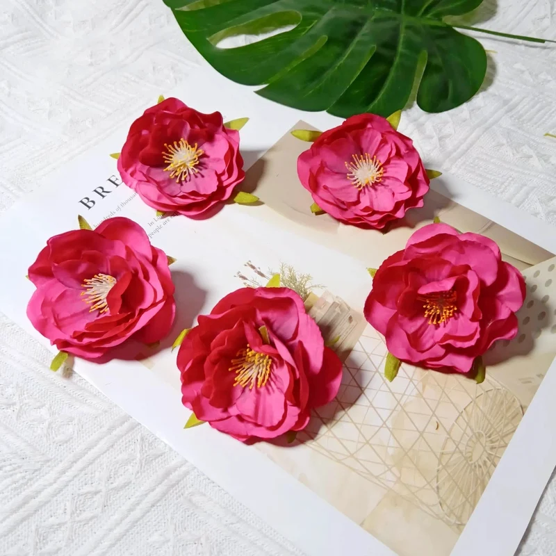 Künstliche Camellia Blüten, 6cm, realistisch, ideal für Hochzeiten, DIY Dekoration, Geschenkschachteln, Floristen, Eventplaner