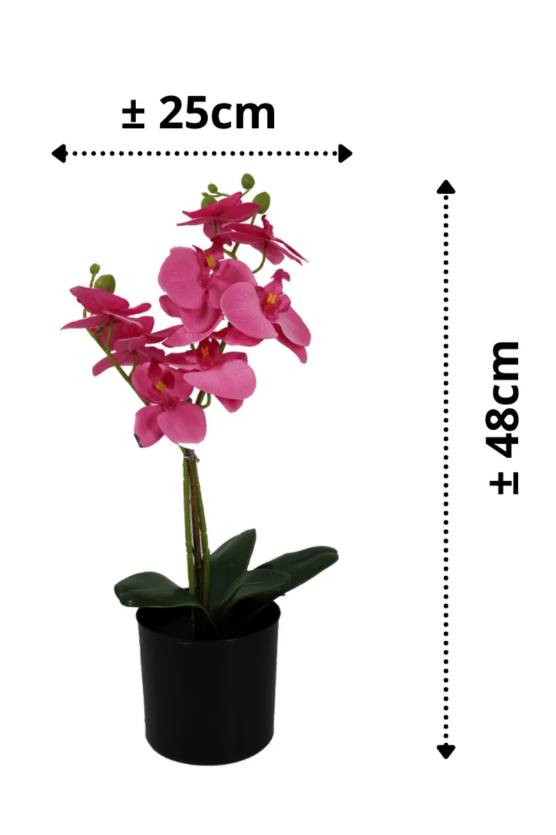 Orchidee Kunstpflanze Rosa 48cm