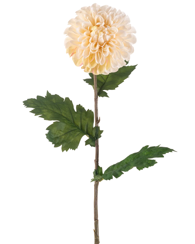Künstliche Blume Dahlia 75 cm creme