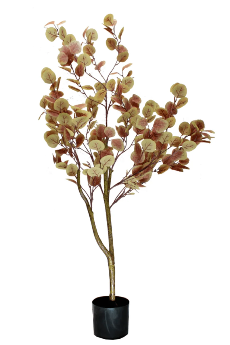 Eukalyptus Kunstbaum 130cm Rostrot