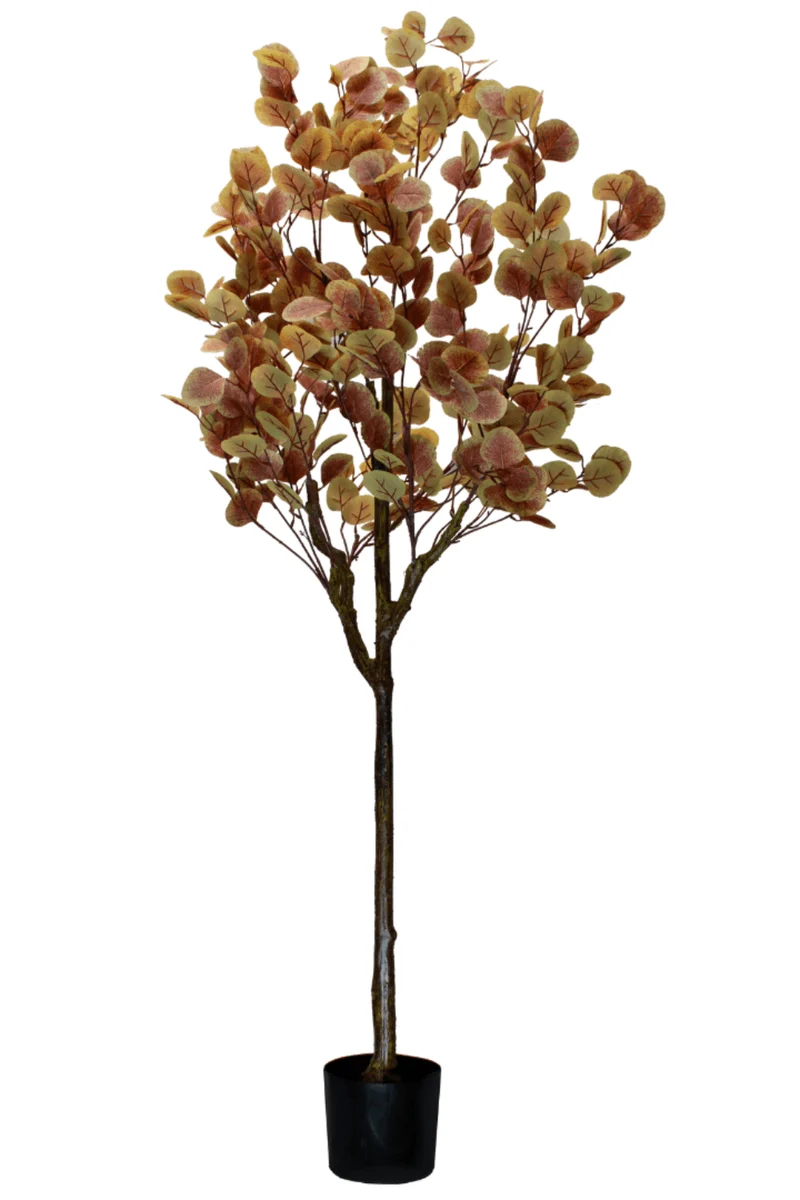 Eukalyptus Kunstbaum 160cm Rostrot