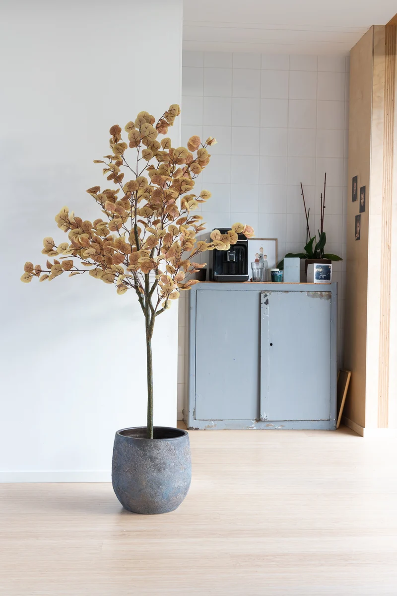 Eukalyptus Kunstbaum 160cm Rostrot