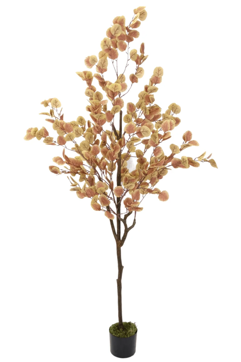 Eukalyptus Kunstbaum 180cm Rostrot