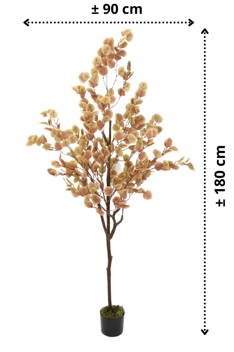 Eukalyptus Kunstbaum 180cm Rostrot