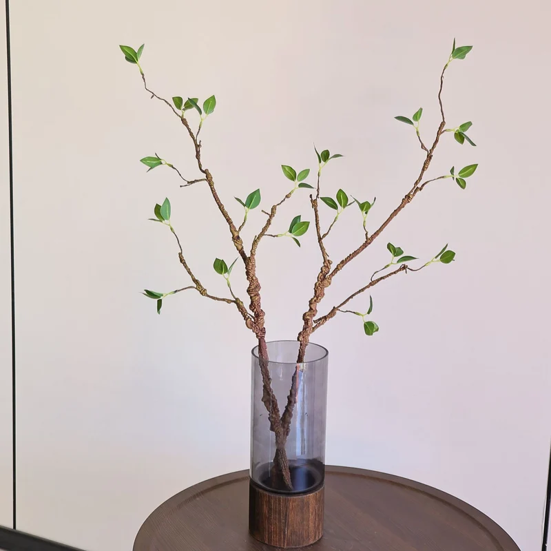 Hochwertige Kunstpflanze mit grünen Blättern, 84 cm, täuschend echt, ideal für Hochzeiten, Cafés und Wohnraumdekoration, pflegeleicht, langlebig