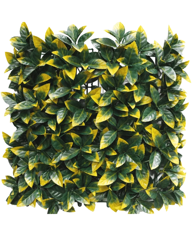 Kunstpflanzen Wand Photonia gelb 50x50 cm UV