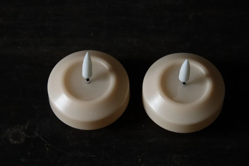 Led drijfkaarsen creme - 2 stuks - Deluxe Homeart