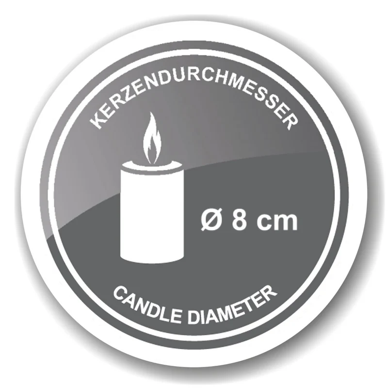 Adventskranz Milano aus vernickeltem Edelstahl