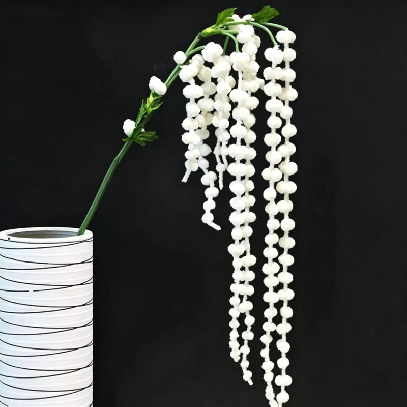 Künstliche Hängepflanze 100 cm, realistische Beerengirlande, hängende Kunstpflanze für Wanddeko, Hochzeit, Gastronomie, langlebige Deko-Ranke