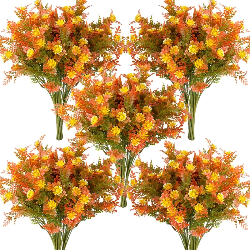 Künstliche Eukalyptus-Pflanze, 35 cm, realistisch, ideal für Hochzeiten, Dekoration, Café, Einzelhandel, 5er Set
