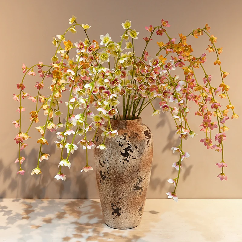Künstliche Hängeblumen 3er-Set, 100cm lang, täuschend echte Girlande für Hochzeit, Deko & Gastronomie, pflegeleichte Raumdekoration