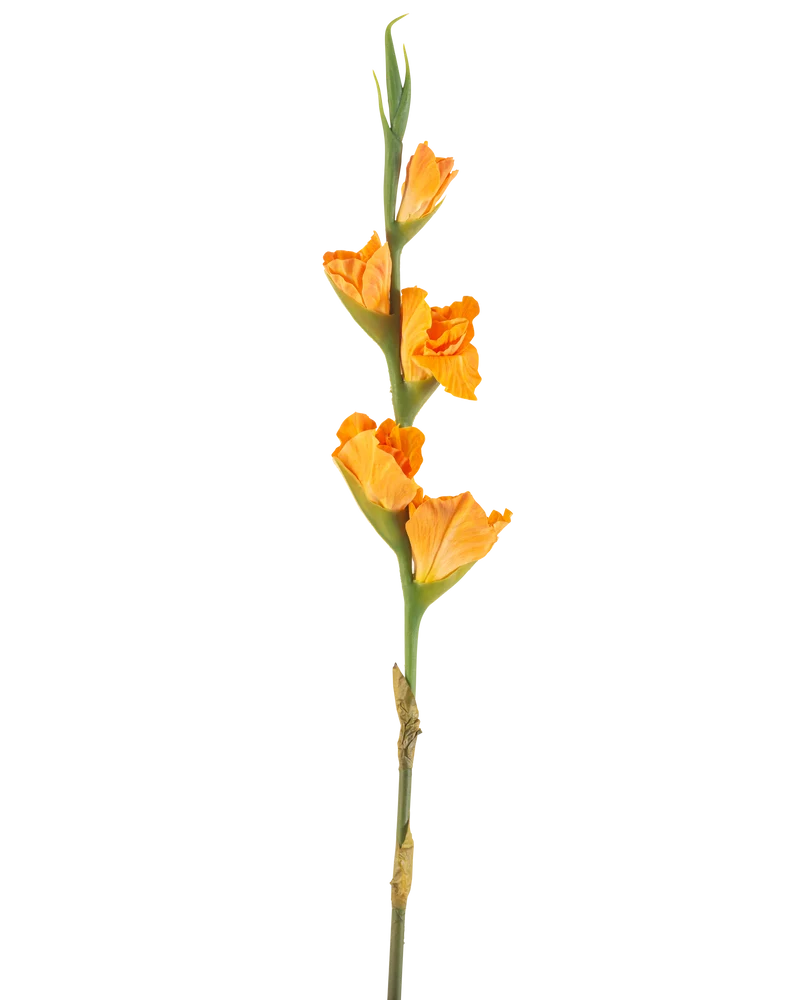 Künstliche Blume Gladioli 83 cm orange