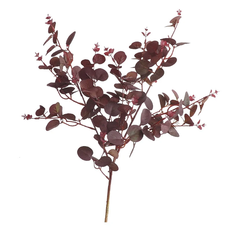 Künstliche Eukalyptus-Zweige, 75 cm, 3er-Set, langlebige Deko für Haushalt und Gewerbe, pflegeleicht, realistisch