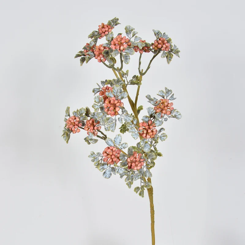 Faux-Lavendel und Beerendekoration 77 cm, realistisch, burgunderrot, ideal für Hochzeiten, Events, Café-Dekoration, langlebig und pflegeleicht