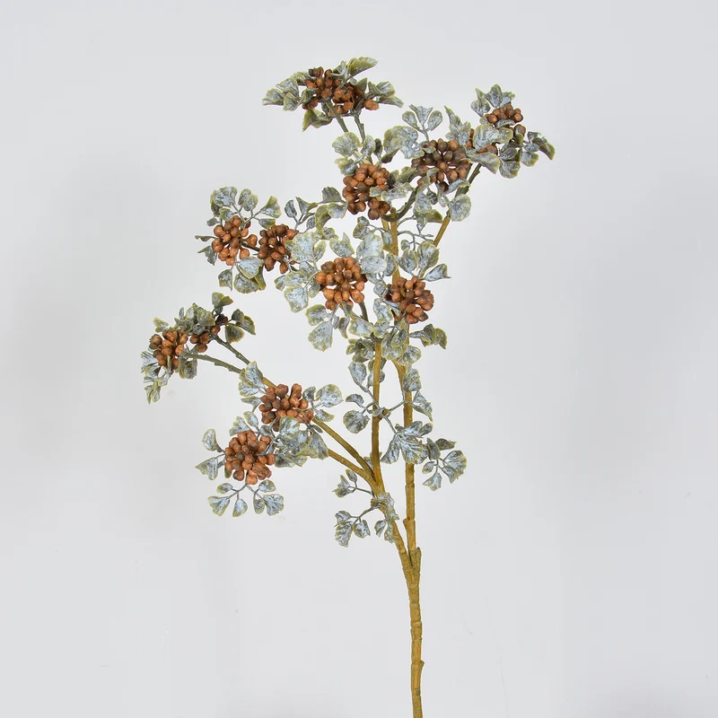 Faux-Lavendel und Beerendekoration 77 cm, realistisch, burgunderrot, ideal für Hochzeiten, Events, Café-Dekoration, langlebig und pflegeleicht