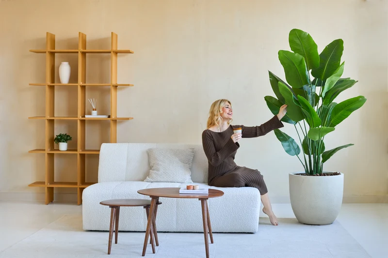Kunstplant Strelitzia Real Touch Deluxe 180 cm