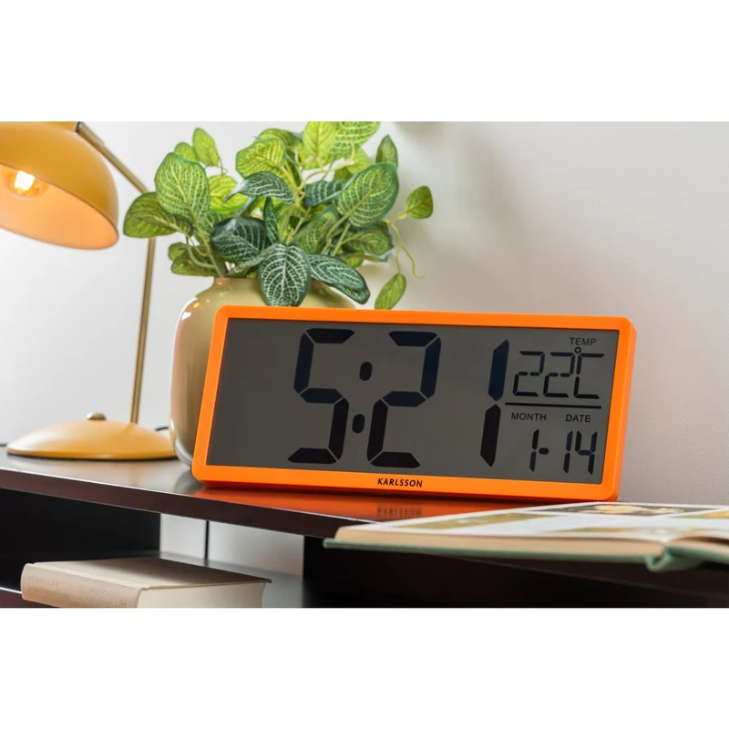 Retro LCD-Uhr für Wand und Tisch