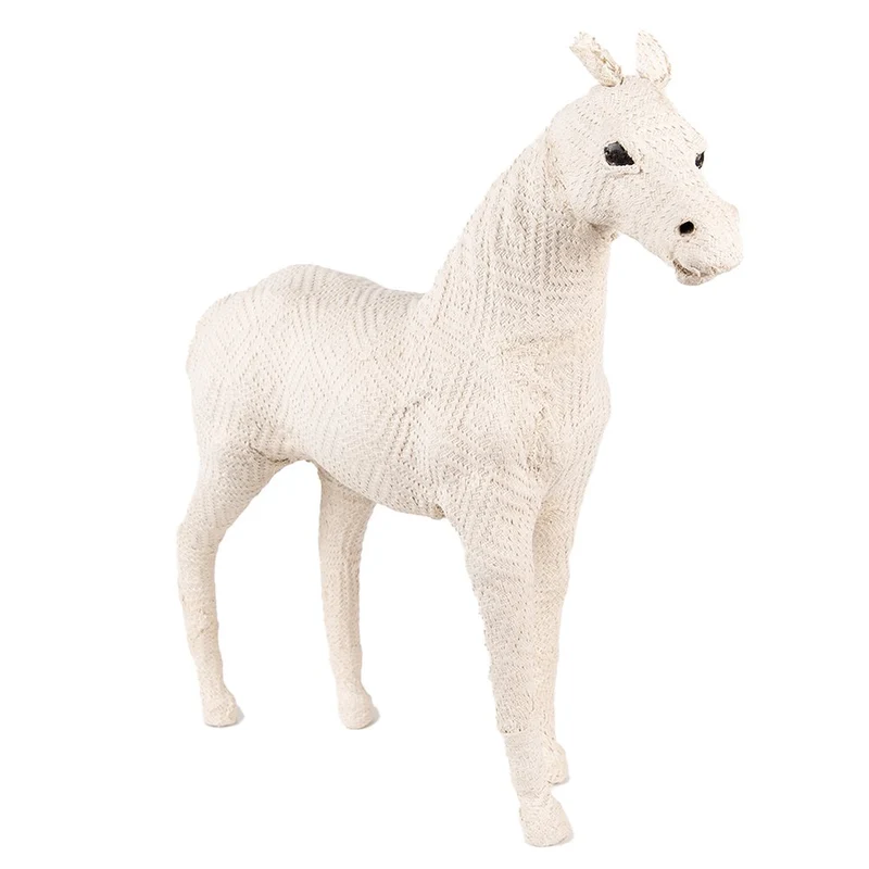 Pferd-Dekofigur in Beige