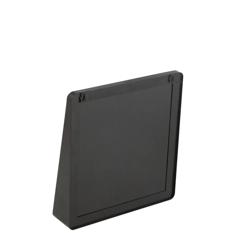 Quadratischer Wandspiegel in Schwarz