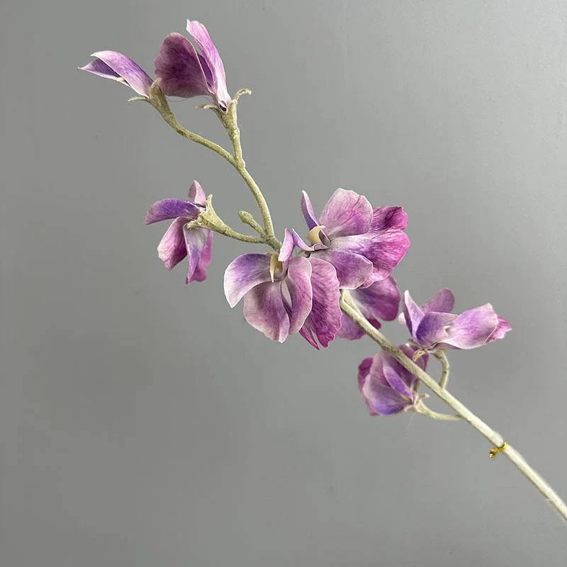 Künstliche Pea Flower 63 cm, realistische Berührung, 7 Farben, perfekt für Hochzeiten, Innendekoration, Cafés, Einzelhandel