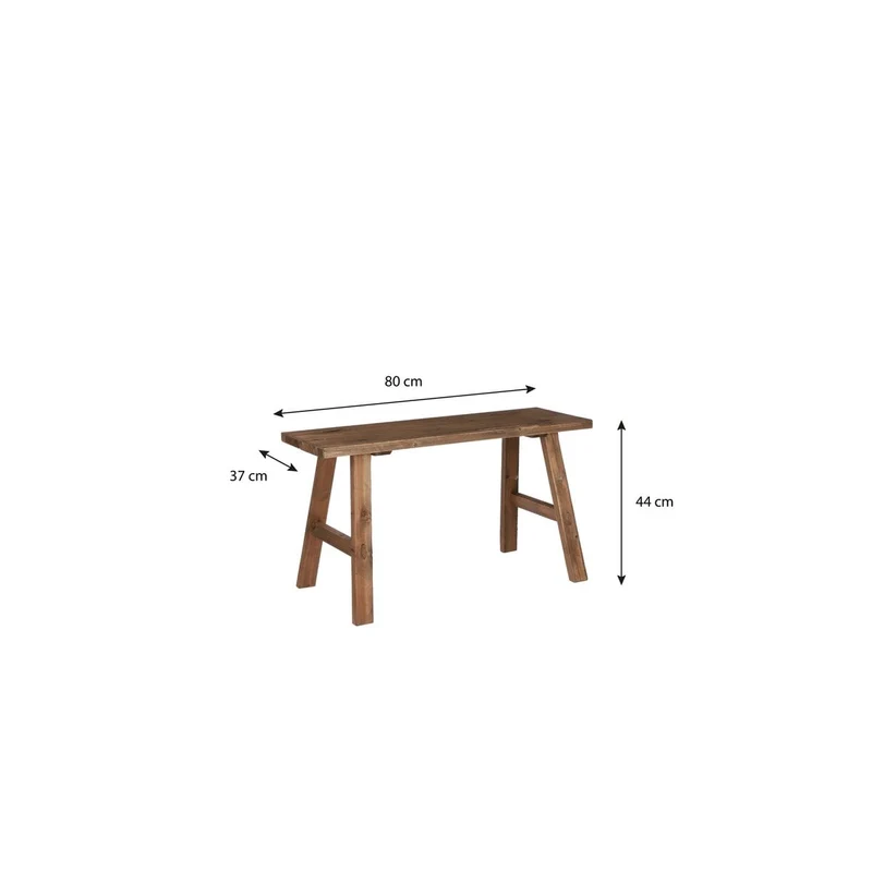 Sitzbank Bold aus recyceltem Holz