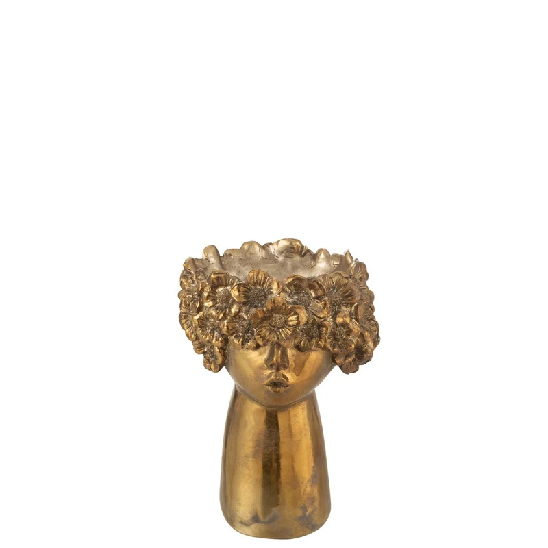 Blumentopf Nebu, klein – Gold
