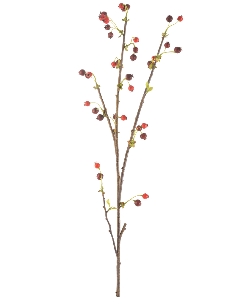 Künstliche Blume Hagebutte 112 cm rot