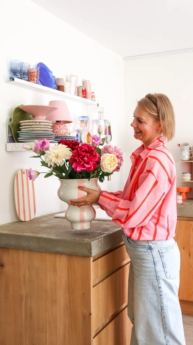 Zijden kunstbloemen boeket Dream Delight