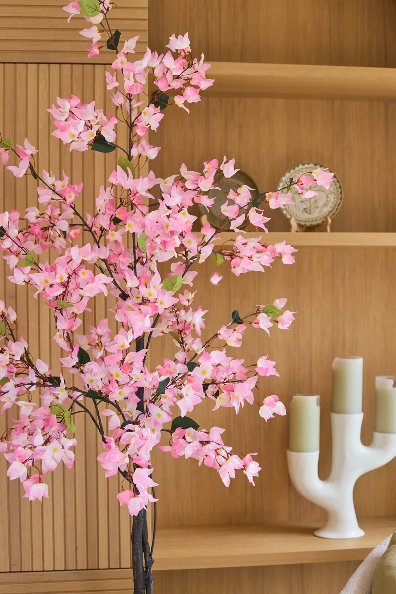 Kunstplant Bougainvillea 120 cm roze