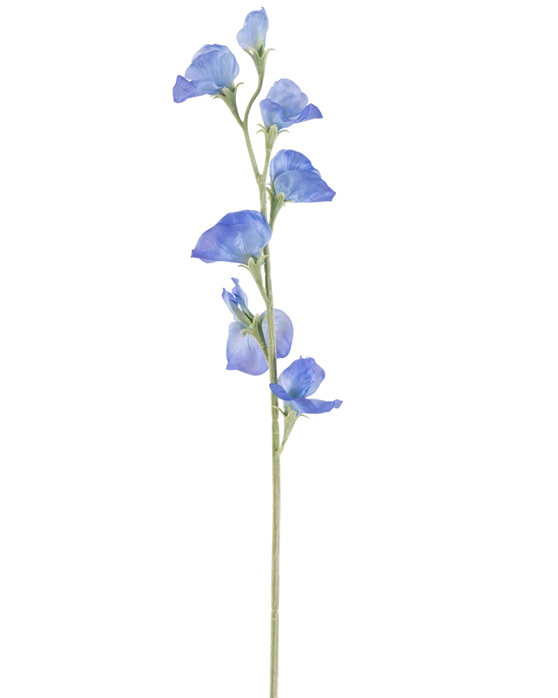 Künstliche Blume Erbse 64 cm blau