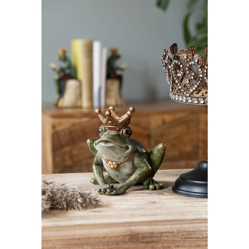 Kerzenständer Frosch, Grün, 14 x 14 x 13 cm