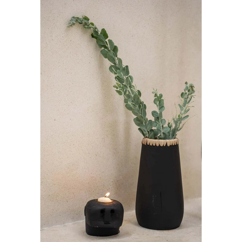 Kerzenhalter Sumba Stone aus Sandstein