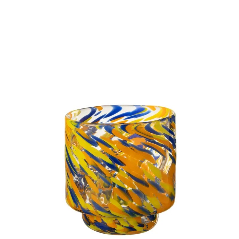 Vase Arun in Glas, mehrfarbig