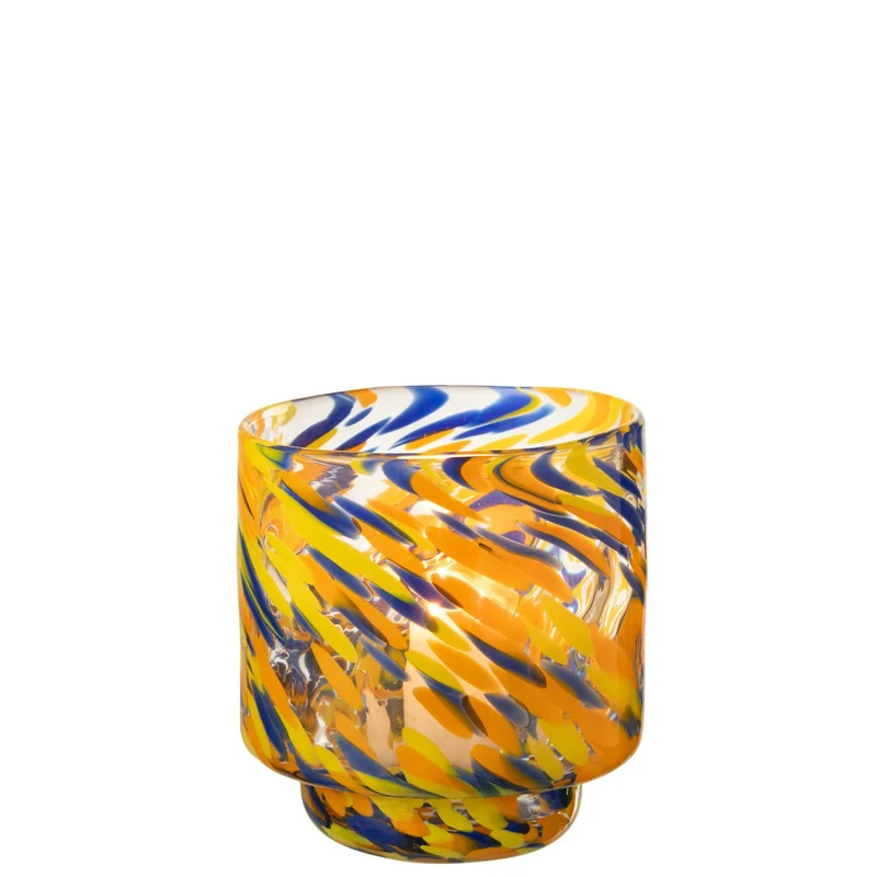 Vase Arun in Glas, mehrfarbig