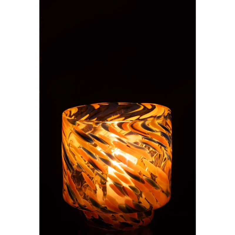 Vase Arun in Glas, mehrfarbig
