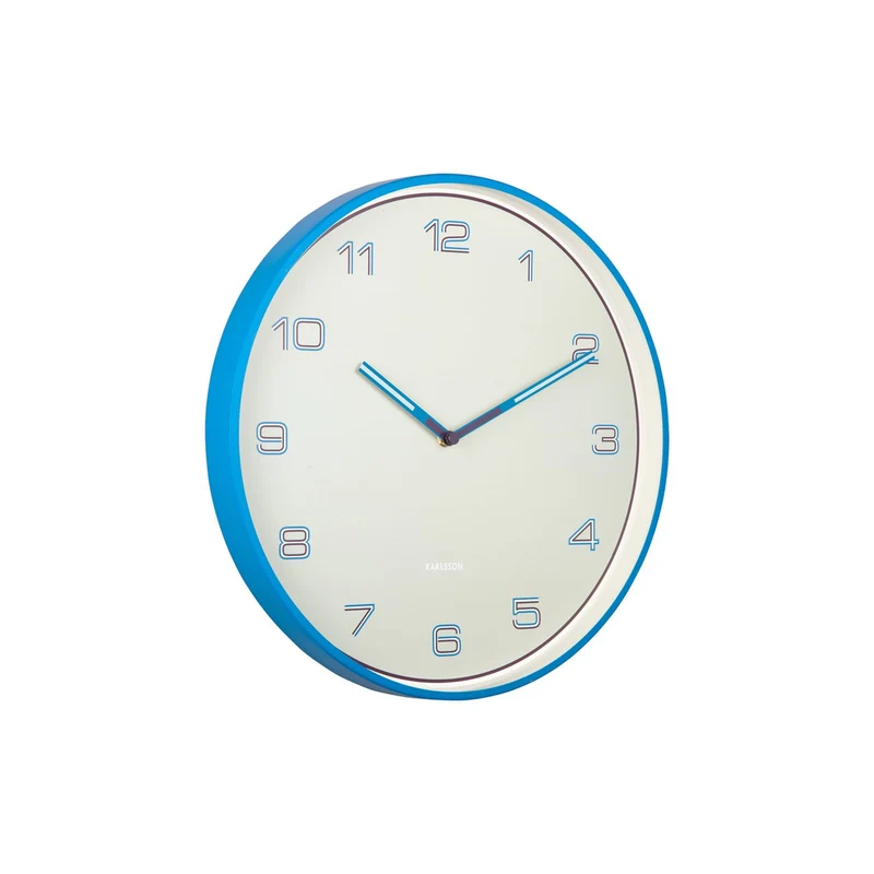 Wanduhr mit linierten Zahlen
