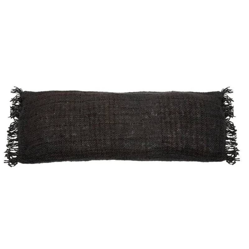 Kissenbezug Oh My Gee in Schwarz-Braun, 35 x 100 cm