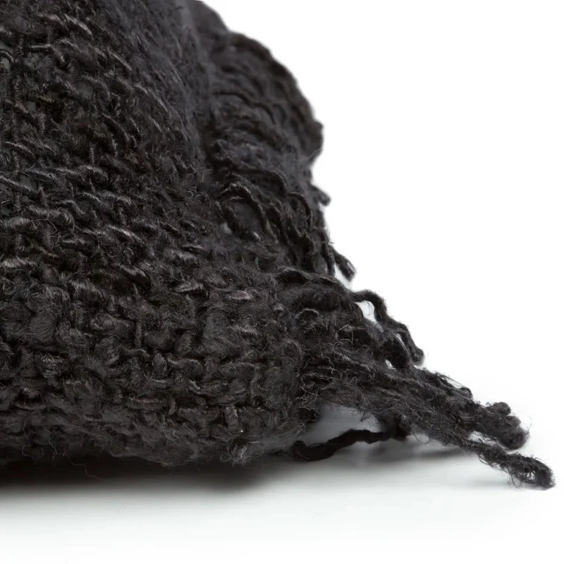 Kissenbezug Oh My Gee in Schwarz-Braun, 35 x 100 cm