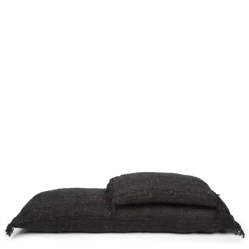 Kissenbezug Oh My Gee in Schwarz-Braun, 35 x 100 cm